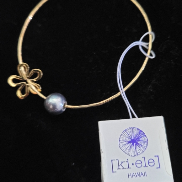 Kiele Hawaii Jewelry Tahitian Black Pearl Flower Bracelet Poshmark